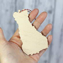 Load image into Gallery viewer, Set of 2 Christmas Capybara Wooden Decorations
