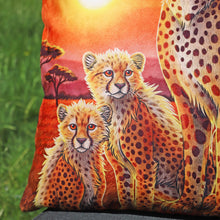 Load image into Gallery viewer, Cheetahs Throw Pillow