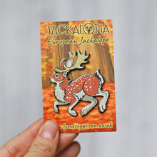 Load image into Gallery viewer, European Jackalope Hard Enamel Pin