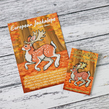 Load image into Gallery viewer, European Jackalope Hard Enamel Pin