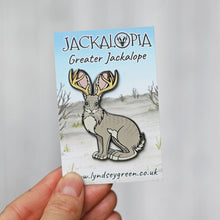 Load image into Gallery viewer, Greater Jackalope Hard Enamel Pin
