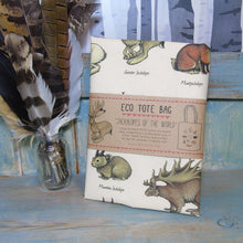 Load image into Gallery viewer, Jackalopes of the World Eco Tote Bag ~ Organic & Fairtrade Cotton