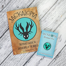 Load image into Gallery viewer, Jackalopia Zine + Enamel Pin