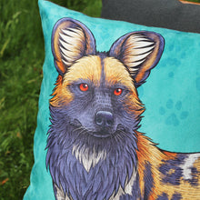 Load image into Gallery viewer, Painted Dog Cushion Cover Only