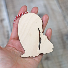 Load image into Gallery viewer, Emperor Penguins Wooden Christmas Decoration