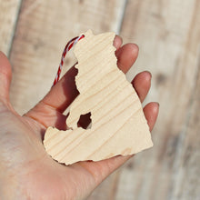 Load image into Gallery viewer, Red Panda Wooden Christmas Decoration