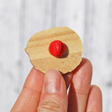 Load image into Gallery viewer, Red Panda Wooden Pin