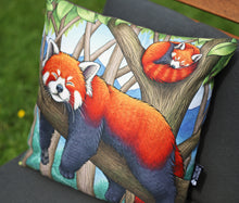 Load image into Gallery viewer, Red Pandas Cushion Cover Only