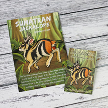 Load image into Gallery viewer, Sumatran Jackalope Hard Enamel Pin