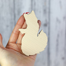 Load image into Gallery viewer, Winter Fox Wooden Christmas Decoration