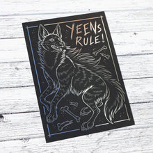 Load image into Gallery viewer, Yeens Rule! Illustration Foil A4 Print