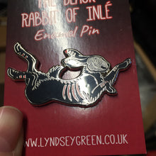 Load image into Gallery viewer, *Seconds Sale* Black Rabbit Hard Enamel Pin
