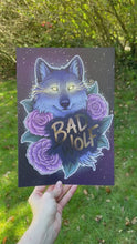 Load and play video in Gallery viewer, Bad Wolf Illustration A4 Foiled Print