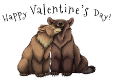 Load image into Gallery viewer, Happy Valentine's Day Custom Animal Couple Handmade Card