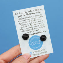 Load image into Gallery viewer, Binturong Enamel Pin + £2 Donation to ABConservation