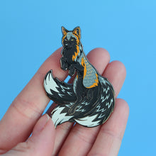Load image into Gallery viewer, Cross Fox Kitsune Hard Enamel Pin