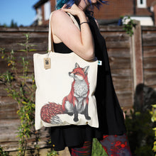 Load image into Gallery viewer, Red Fox Eco Tote Bag ~ Organic & Fairtrade Cotton