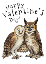 Load image into Gallery viewer, Happy Valentine's Day Custom Animal Couple Handmade Card