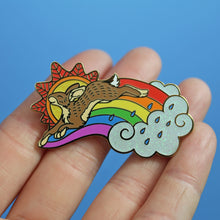 Load image into Gallery viewer, Prince Rainbow Enamel Pin + £2 Donation to MindOut