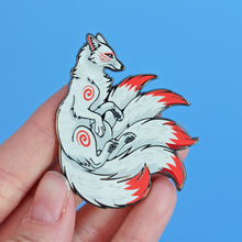 Load image into Gallery viewer, Set of 3 Kitsune Hard Enamel Pins