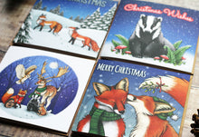Load image into Gallery viewer, Wildlife Christmas Card 8 Pack - £1 goes to Lower Moss Wood Wildlife Hospital