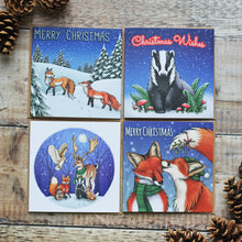 Load image into Gallery viewer, Wildlife Christmas Card 8 Pack - £1 goes to Lower Moss Wood Wildlife Hospital