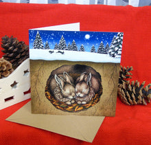 Load image into Gallery viewer, Rabbit Christmas Card 8 Pack ~ £1 goes to Rabbit Rescue North West