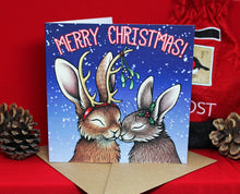Load image into Gallery viewer, Rabbit Christmas Card 8 Pack ~ £1 goes to Rabbit Rescue North West