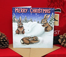 Load image into Gallery viewer, Rabbit Christmas Card 8 Pack ~ £1 goes to Rabbit Rescue North West