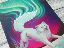 Load image into Gallery viewer, Fox Fire Illustration A4 Foil Print

