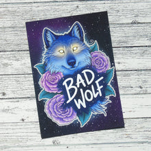 Load image into Gallery viewer, Bad Wolf Illustration A4 Foiled Print
