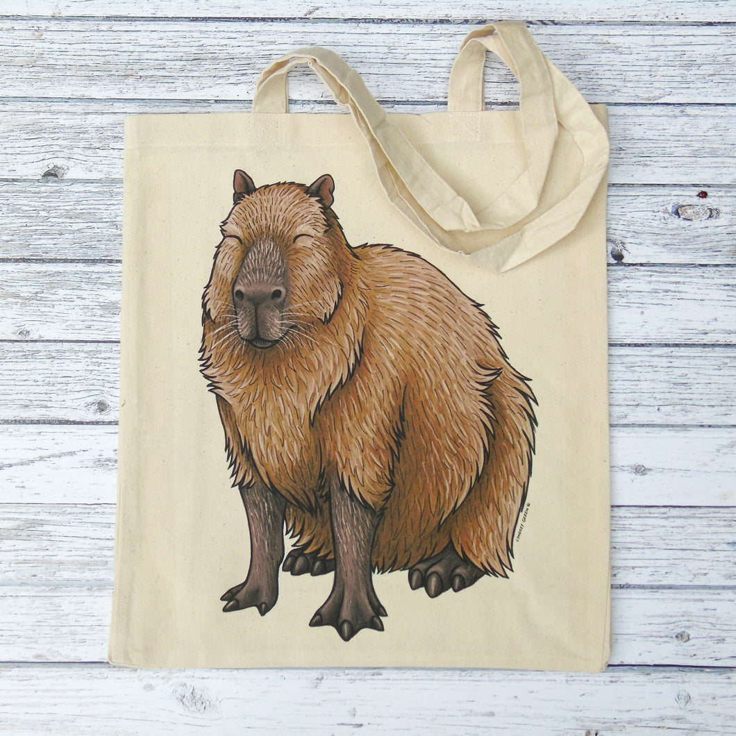 Capybara Gusseted Tote Bag