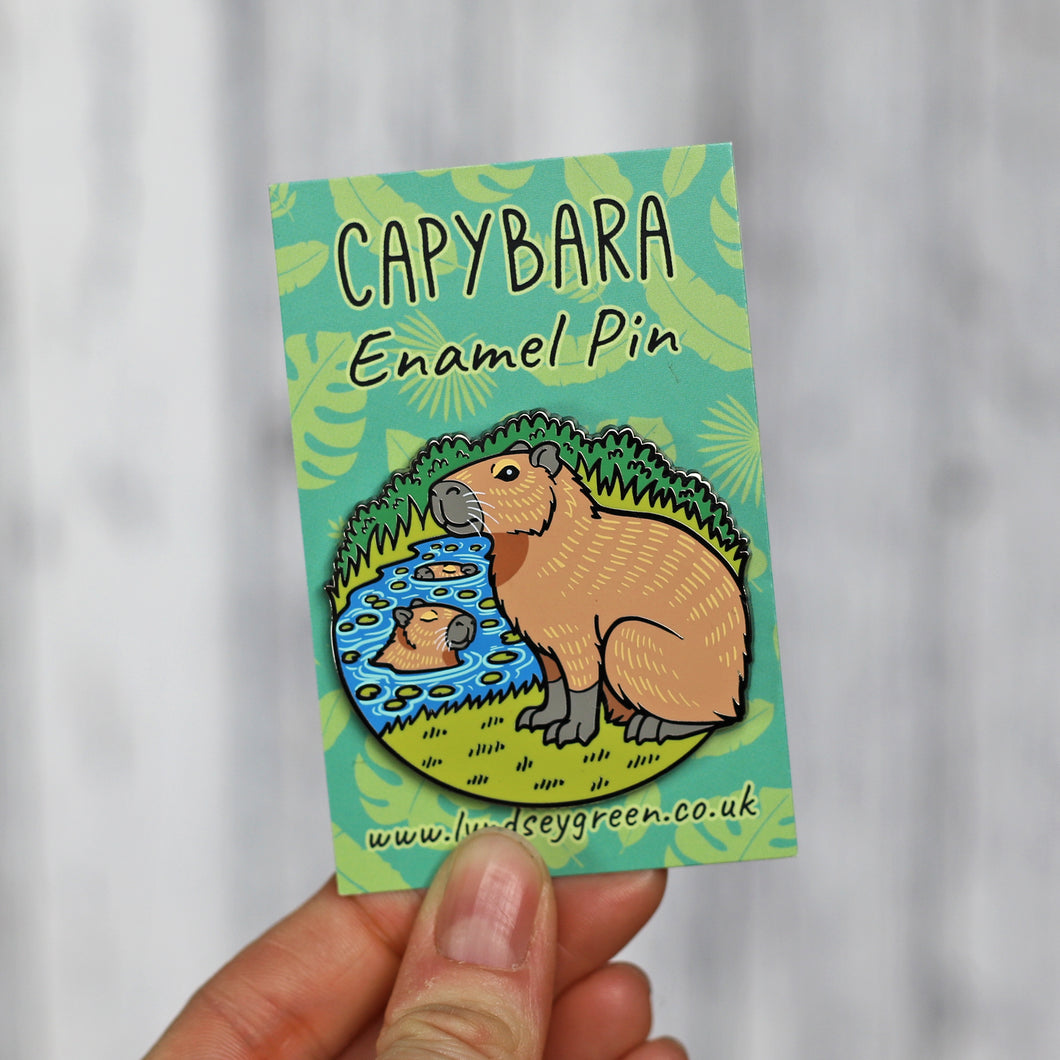 Capybara Hard Enamel Pin