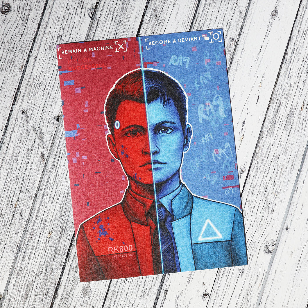 Android Illustration A3 Print