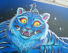 Load image into Gallery viewer, Demon Tiger Illustration Foil A4 Print
