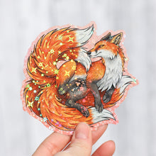 Load image into Gallery viewer, Red Kitsune Holographic Sticker
