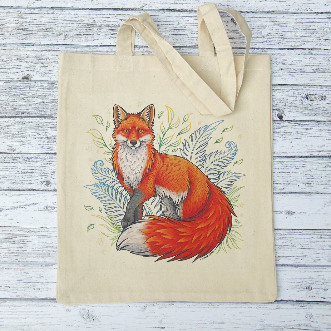 Fox Magic Gusseted Tote Bag