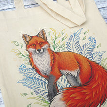 Load image into Gallery viewer, Fox Magic Gusseted Tote Bag
