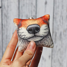 Load image into Gallery viewer, Squeaky Snoots ~ Red Fox Plush Pillow Keyring

