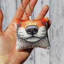 Load image into Gallery viewer, Squeaky Snoots ~ Red Fox Plush Pillow Keyring
