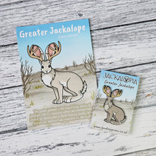Load image into Gallery viewer, Greater Jackalope Hard Enamel Pin
