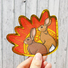 Load image into Gallery viewer, Hazel &amp; Fiver Gold Foil Sticker
