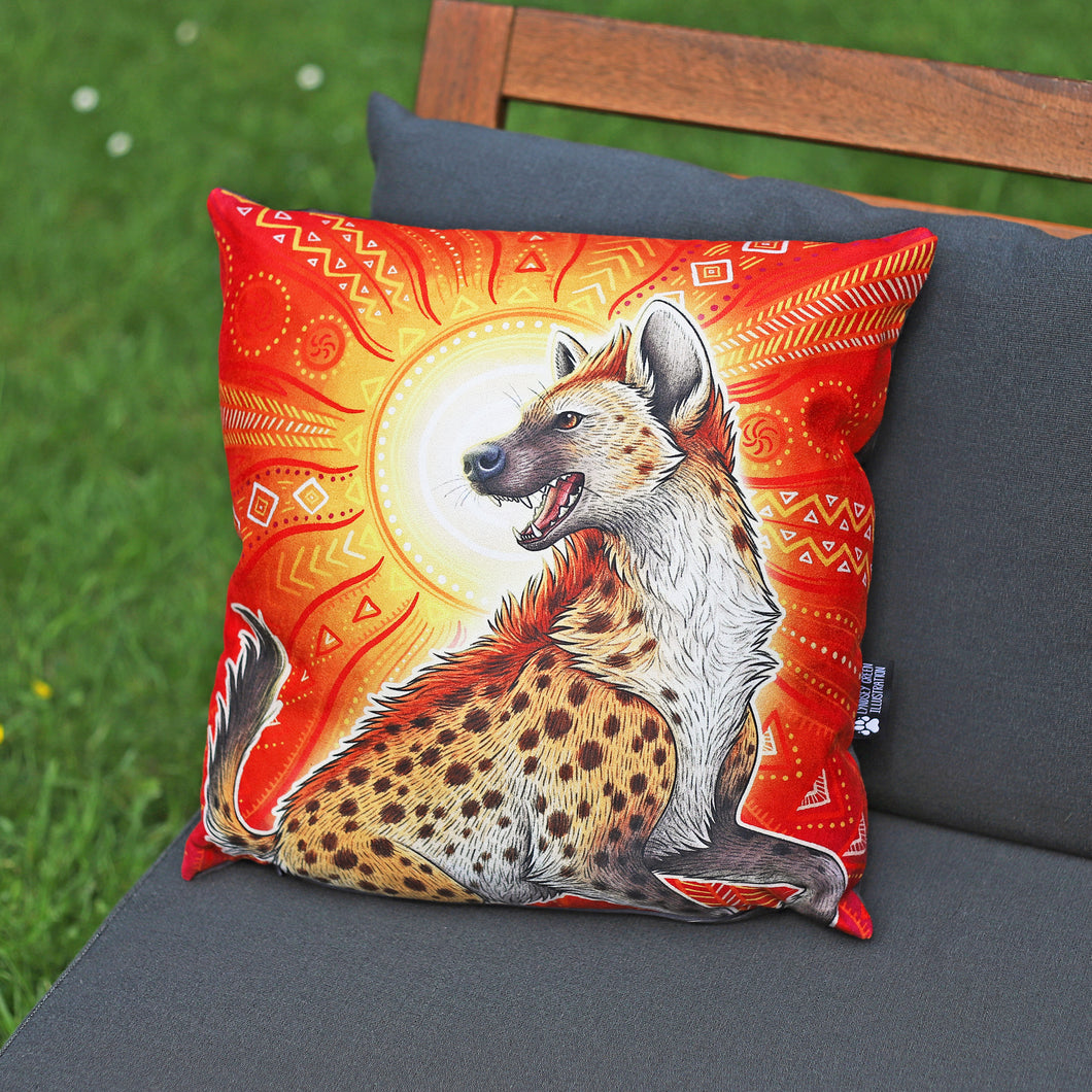 Spotted Hyena Throw Pillow