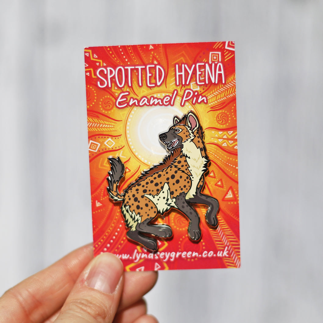 Spotted Hyena Hard Enamel Pin