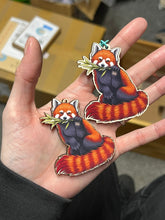 Load image into Gallery viewer, *Seconds Sale* Red Panda Wooden Keyring
