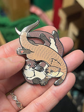 Load image into Gallery viewer, *Seconds Sale* Otters Hard Enamel Pin
