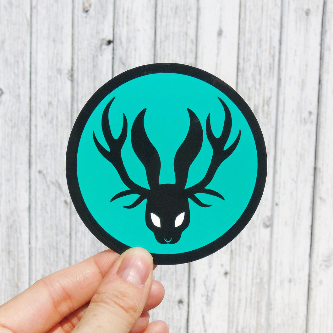 Jackalope Vinyl Sticker