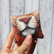 Load image into Gallery viewer, Squeaky Snoots ~ Lion Plush Pillow Keyring
