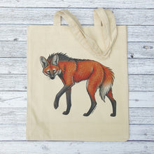 Load image into Gallery viewer, Maned Wolf Gusseted Tote Bag
