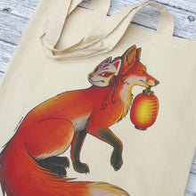 Load image into Gallery viewer, Matsuri Kitsune Gusseted Tote Bag
